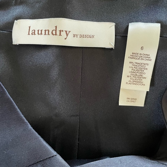 Form fitting cocktail dress - size 6 - navy - Picture 8 of 9